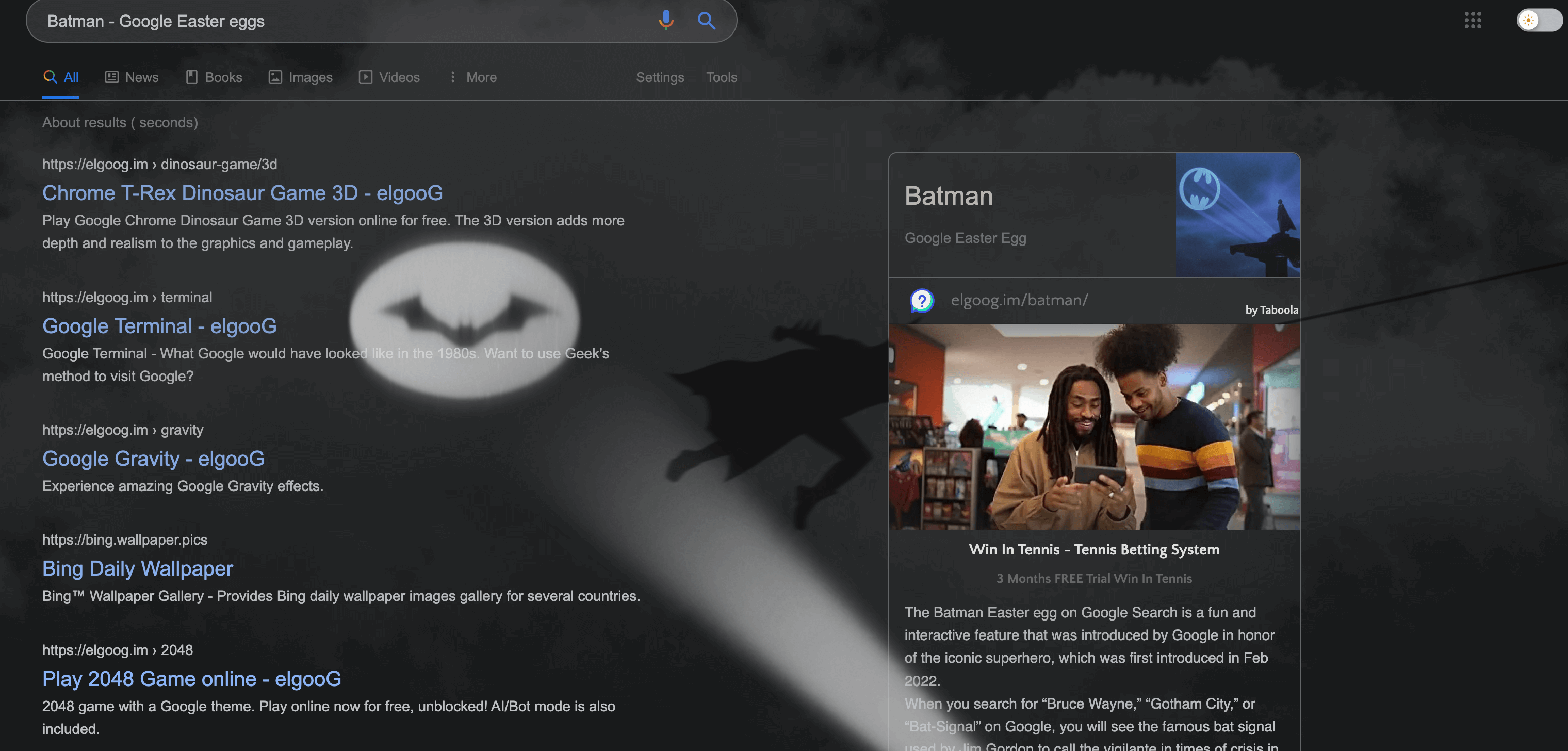 Batman Elgoog